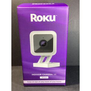 Roku Indoor Camera SE Wi-Fi Connected Motion & Sound Detection New In Box